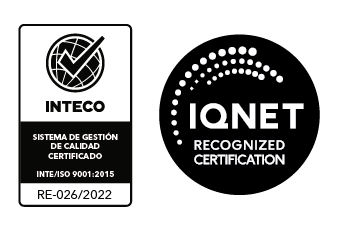 Insignia que certifica a Nairí en un sistema de Calidad INTE/ISO 9001:2015.
